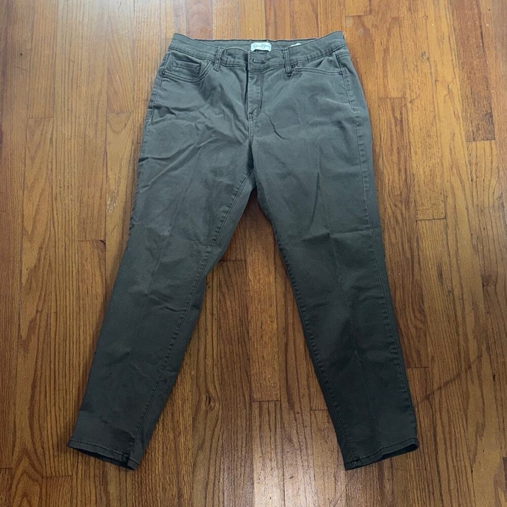 Jessica Simpson Women's Skinny Pants - Olive - size 10